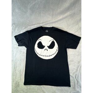 Disney The Nightmare Before Christmas Shirt Tim Burtons men's Large Black Tshirt